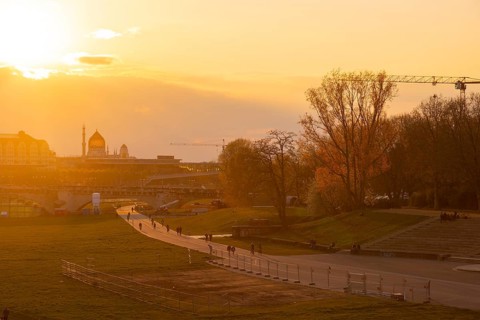 Königsufer in the evening light