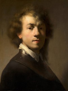 Portrait of Rembrandt (1606-1669) with a Gorget, Painting by Rembrandt van Rijn (1606) (1669),