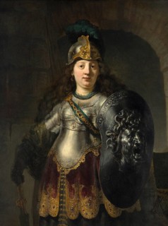 Bellona, Painting by Rembrandt van Rijn (1606) (1669), Historic, digitally enhanced reproduction of
