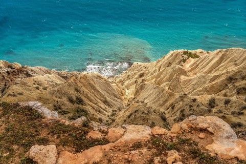 The cliffs of Cape Aspro near Pissouri, Cyprus, Europe