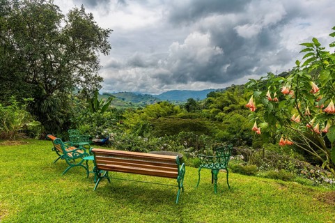 Old hacienda, Coffee farm Hacienda Venecia, Zona Cafetera, Colombia, South America