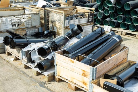 Sweeper manufacturer FAUN Viatec GmbH, material warehouse