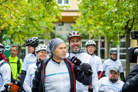 Prominent guests at the Active for Rare Diseases fundraising run