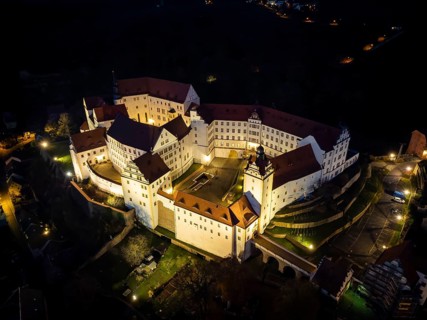 Colditz Castle by night