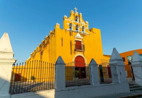 Church Templo del Dulce Nombre de Jesus, Campeche city, Campeche State, Mexico, Central America