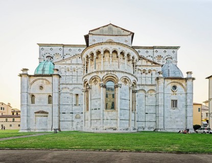 Apse and choir, Cathedral, Cattedrale di San Martino also Duomo di Lucca, Lucca, Tuscany, Italy,