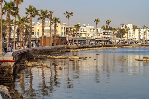 Waterfront in Paphos, Cyprus, Europe