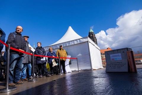 Laying of the foundation stone for the new administration centre