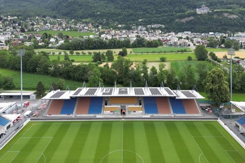 Rheinpark Stadium, FC Vaduz, Vaduz, Liechtenstein, Europe