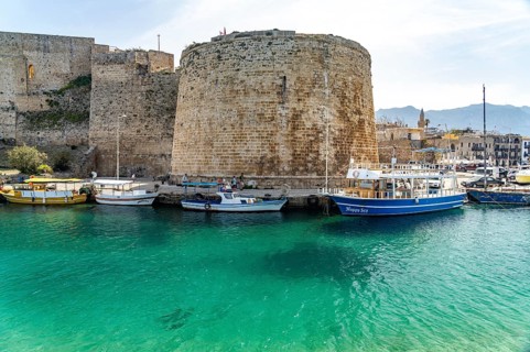 Kyrenia or Girne Port and Fortress, Turkish Republic of Northern Cyprus