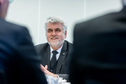 Saxony-Anhalt's Minister of Science Prof. Dr. Armin Willingmann during his visit to the