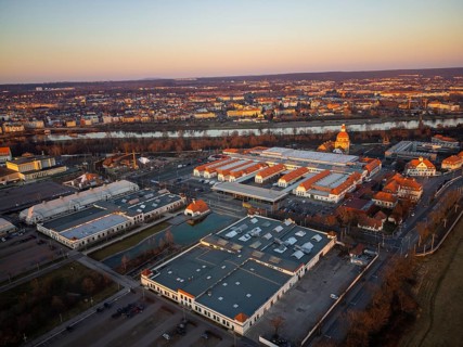 New Dresden Trade Fair Centre in the former Erlwein slaughterhouse