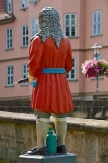 Figure of the doctor and miracle healer Dr. Eisenbarth by Darius Monser, Hannoversch Münden, Lower