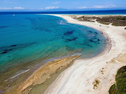 Aerial view, Cape Possidi, Kassandra, Chalkidiki, Greece, Europe