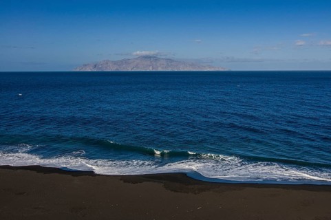 Sandbeach near San Felipe. Vulcano Fogo. Fogo. Cabo Verde. Africa