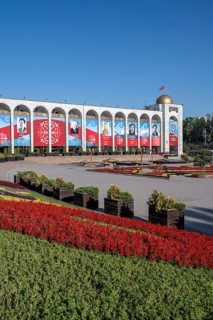 Ala-Too Square, Bishkek, Kyrgyzstan, Asia