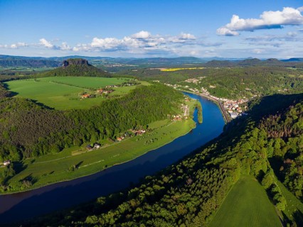 Lilienstein in the Elbe Arch in Saxon Switzerland