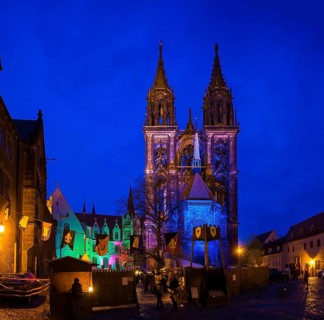 Medieval market at the Albrechtsburg in Meissen