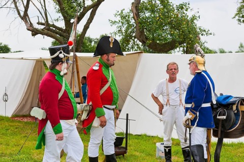 Hussar bivouac in Höfgen near Grimma