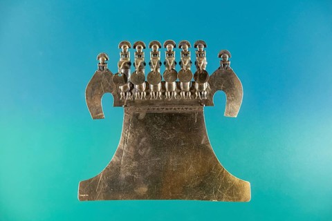 Artefacts in the gold museum, Bogota, Colombia, South America