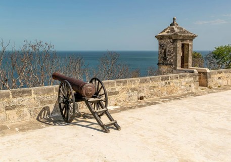Spanish colonial military architecture, Fort San Jose el Alto, Campeche, State of Campeche, Mexico,