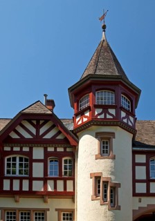 Alemannenhaus, house of the Alemannia Marburg fraternity, student association, Marburg an der Lahn,