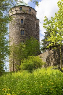 Stolpen Castle, which in its history was converted from a hilltop castle to a palace and later used