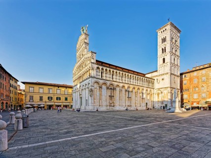 Church, Chiesa di San Michele in Foro, Piazza San Michele, Lucca, Tuscany, Italy, Europe