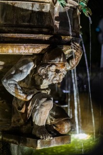Dresden's most ornamental fountain, over 15 metres high, a total of 40 gargoyles, designed by