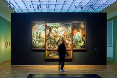 Otto Dix.The War - The Dresden Triptych Exhibition at the Albertinum