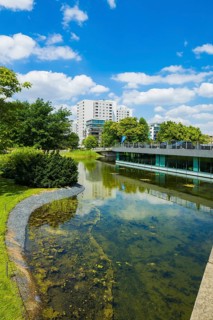 The Transparent Factory in Dresden is one of three production sites of Volkswagen Sachsen GmbH. The