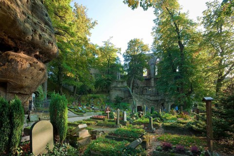 Oybin castle and monastery ruins