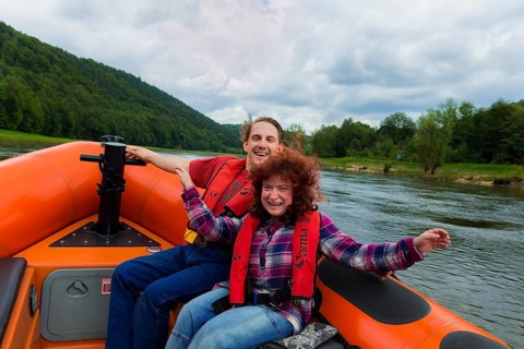 Boat trip on the Elbe near Königstein