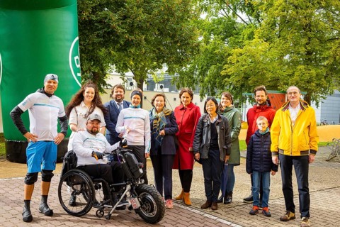 Prominent guests at the Active for Rare Diseases fundraising run