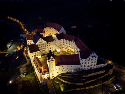 Colditz Castle by night