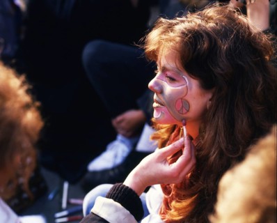 DEU, Germany: The historical slides from the times 80-90s events and persons from politics,