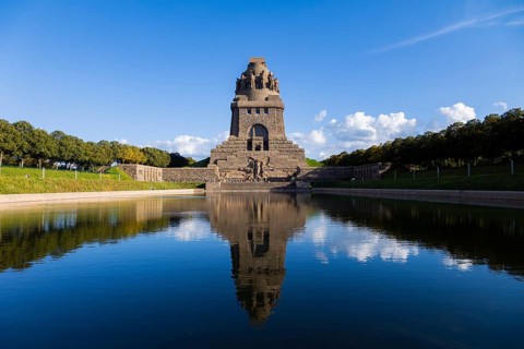 The Monument to the Battle of the Nations in the south-east of Leipzig was erected in memory of the