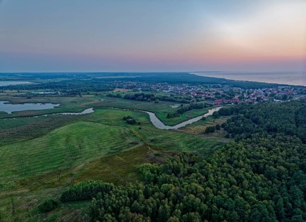 Evening atmosphere at the Slowinski National Park, Slowinski Park Narodowy, on the Baltic coast in