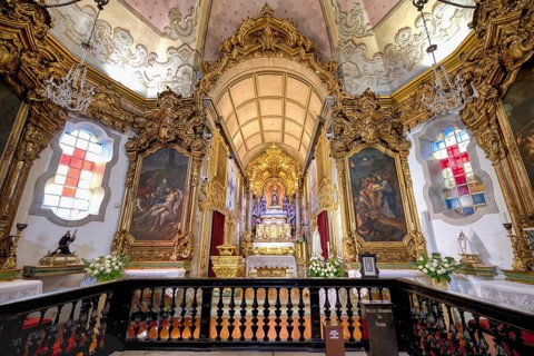 Chapel of Our Lady of Agony, Interior, Viana do Castelo, Minho, Portugal, Europe