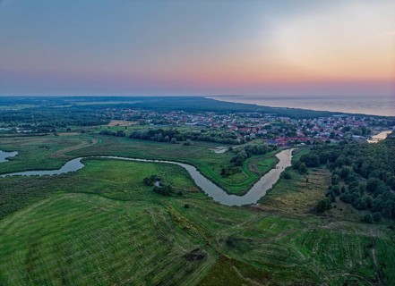 Evening atmosphere at the Slowinski National Park, Slowinski Park Narodowy, on the Baltic coast in