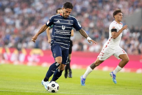 Ludovit Reis (Hamburger SV, Midfield, #14), 2nd Bundesliga, 1. FC Köln, Hamburger SV on 02/08/2024