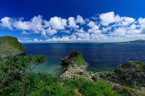 Cape Maeda in Okinawa, Japan, Asia