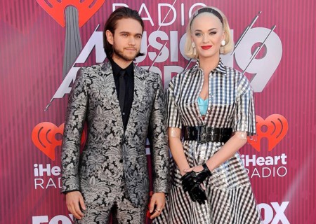 Katy Perry and Zedd at the 2019 iHeartRadio Music Awards held at the Microsoft Theater in Los