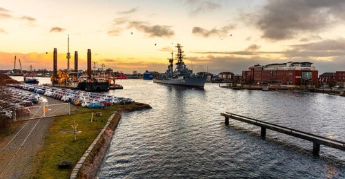 Pictures from Wilhelmshaven on the North Sea coast of Lower Saxony