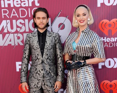 Katy Perry and Zedd at the 2019 iHeartRadio Music Awards held at the Microsoft Theater in Los