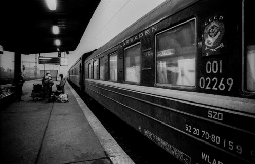 Germany, Berlin, 8 November 1990, trains from the Soviet Union arrive at Lichtenberg station,