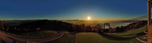 Lake Constance panorama at sunset from the Pfänder