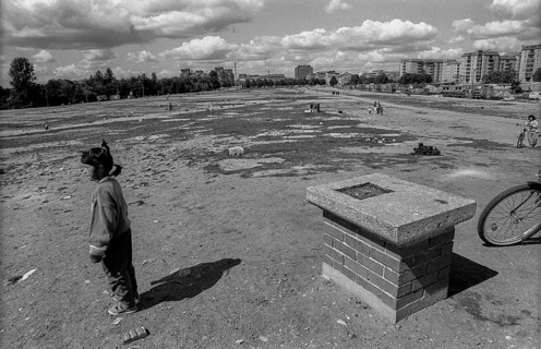 Germany, Berlin, 25 May 1991, area above the former Führerbunker, former ministerial gardens),