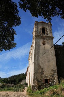 Monastery of Nossa Senhora do Desterro in Monchique, ruins, destroyed by earthquake in 1775,