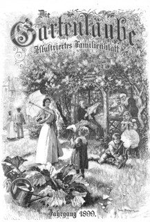 Title page of the Gartenlaube 1899, a forerunner of modern illustrated magazines, Historical,